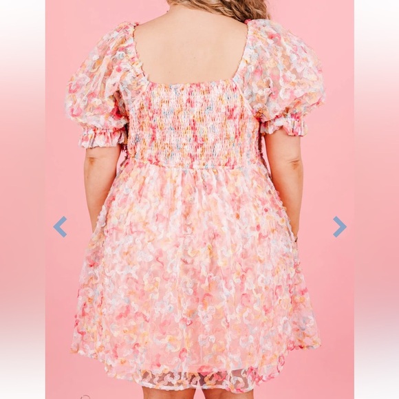 Jodifl Lover Dress, Coral Mix Size 2X - Picture 4 of 12